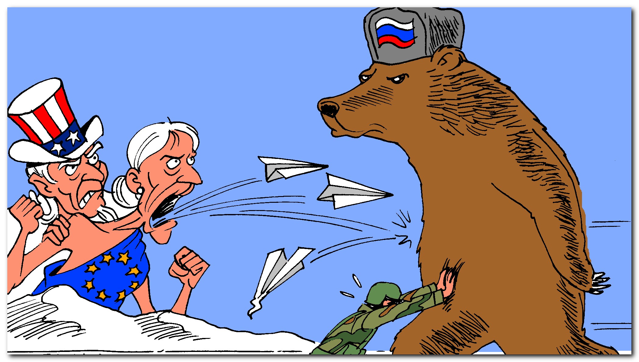 Про против россии. Карикатуры на американцев. Россия и Америка карикатуры. Западные карикатуры на Россию. Россия и США карикатуры.